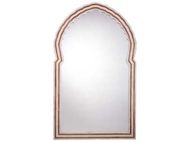 Jamie Young Bardot Wood & Buffalo Bone Natural Arch Wall Mirror JYC6BARDLGNA