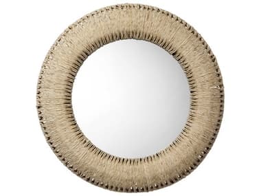 Jamie Young Natural Round Wall Mirror JYC6HOLLRNDOW