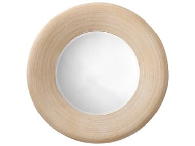 Jamie Young Paddock Cream Round Wall Mirror JYC6PADDMICR