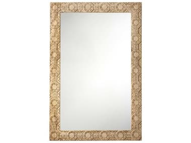 Jamie Young Relief Natural 24''W x 36''H Rectangular Wall Mirror JYC6RELIRECTNA