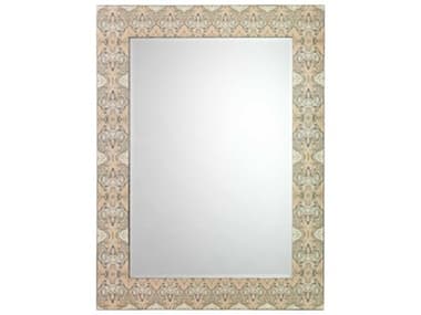 Jamie Young Grey / Cream Lacquer Rectangular Wall Mirror JYC6RORSMIGRCR