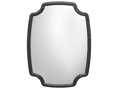 Jamie Young Selene Textured Charcoal Resin 36''W x 48''H Wall Mirror JYC6SELEMICH