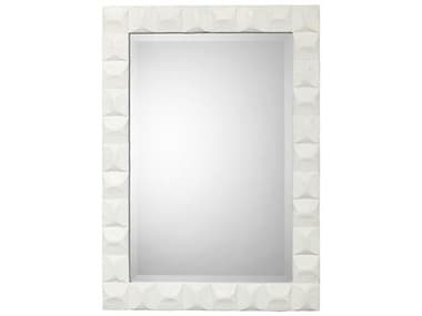 Jamie Young Astor White Gesso 28''W x 39''H Rectangular Wall Mirror JYC7ASTOMIWH