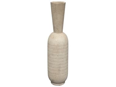 Jamie Young Channel Off White Ceramic Vase JYC7CHANVAOW