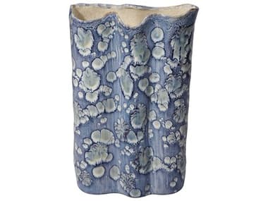 Jamie Young Cloud Reactive Blue Glaze Vase JYC7CLOULGBL