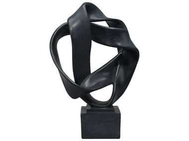 Jamie Young Intertwined Black Resin Sculpture JYC7INTEOBBK