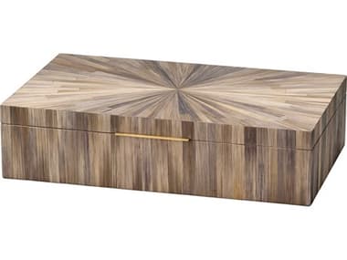 Jamie Young Palm Marquetry Box JYC7PALMBOGR