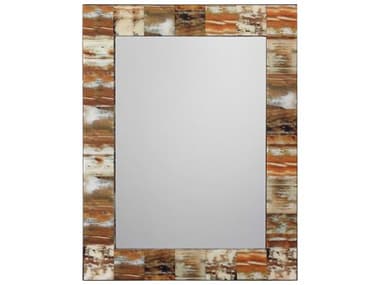 Jamie Young Natural Faux Horn Rectangular Wall Mirror JYC7RECTMDFHO