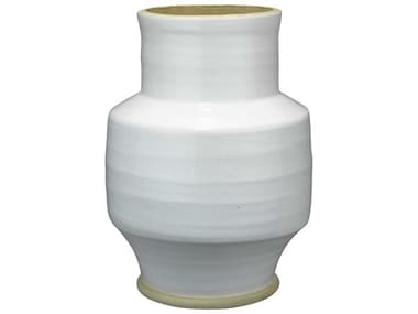 Jamie Young Solstice White / Natural Ceramic Vase JYC7SOLSVAWH