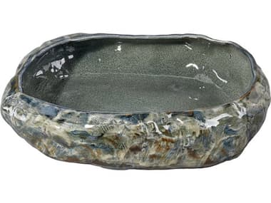 Jamie Young Unearthed Reactive Grey Glaze Decorative Bowl JYC7UNEARNDGR