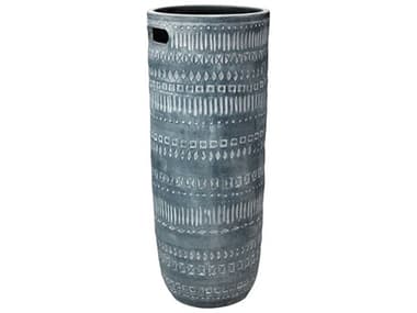 Jamie Young Zion Large Grey & White Vase JYC7ZIONLGGR