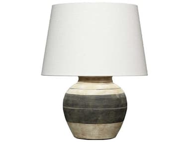 Jamie Young Beige Dark Grey Table Lamp JYC9BERNARDBEDG