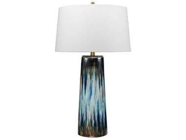 Jamie Young Blue Table Lamp JYC9BRUSHAQBL