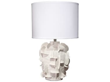 Jamie Young Helios White Linen Drum Buffet Lamp JYC9HELIOSTLWH