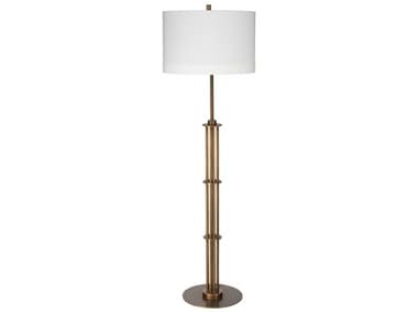 Jamie Young Marcus 61" Tall Antique Brass Floor Lamp JYC9MARCFLAB