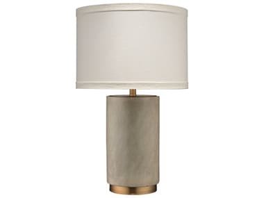 Jamie Young Grey Cement Antique Brass Buffet Lamp JYC9MORTARCEMBR