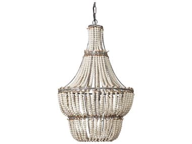 Jamie Young Blanca 1-Light White Washed Empire Chandelier JYCCH106