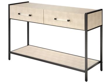 Jamie Young Cassius Rectangular Faux Leather Taupe Console Table JYCLS20CASSCOTA