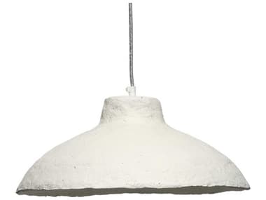 Jamie Young Parchment 1-Light Off White Dome Pendant JYCLS5PARCPEOW