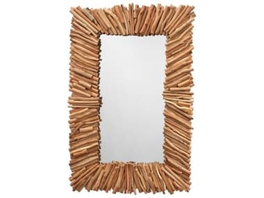 Jamie Young Driftwood Natural Rectangular Wall Mirror JYCM132