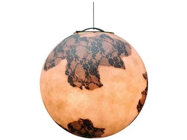Karman Ululi And Ulula 17&quot; 1-Light White Globe Pendant KAMSE648PB