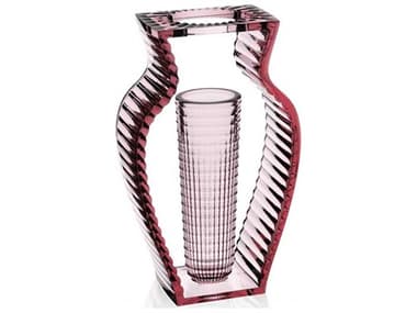 Kartell Outdoor I-shine Transparent Pink 8'' Vase KAO1215E6