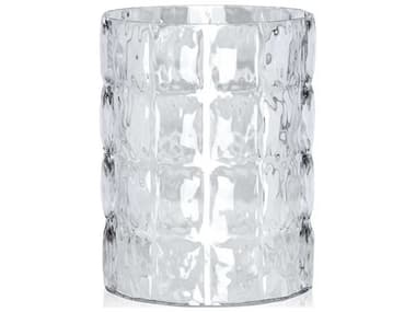Kartell Outdoor Matelasse Crystal Transparent 9'' Vase KAO1225B4