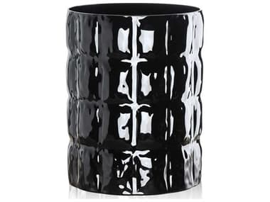 Kartell Outdoor Matelasse Black 9'' Vase KAO1225E6