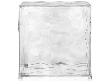 Kartell Outdoor Optic Crystal Transparent Container Cube with Door KAO3510B4