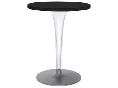 Kartell Outdoor Toptop Transparent Black 23'' Wide Round Dining Table KAO420009