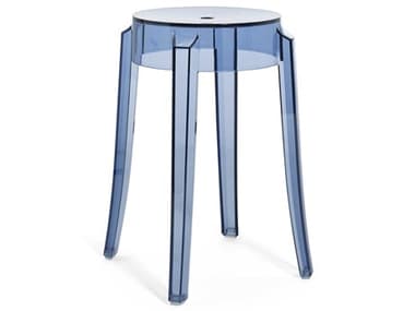 Kartell Outdoor Charles Ghost Powder Blue Resin Dining Chair KAO4897Z4
