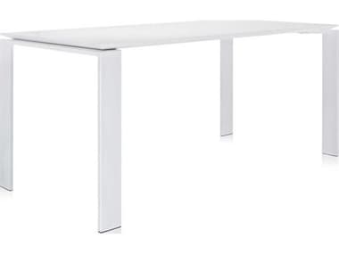 Kartell Outdoor Four Steel White 62''W x 31''D Rectangular Dining Table KAO552282