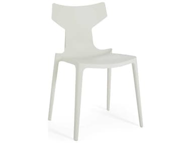 Kartell Outdoor Re-chair White Resin Dining Side Chair KAO580303