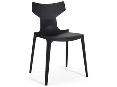 Kartell Outdoor Re-chair Black Resin Dining Side Chair KAO580309