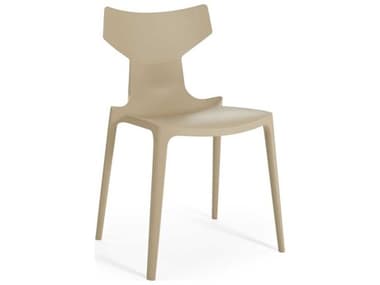 Kartell Outdoor Re-chair Dove Gray Resin Dining Side Chair KAO5803TO