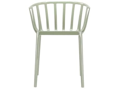 Kartell Outdoor Venice Sage Green Resin Dining Arm Chair KAO580614