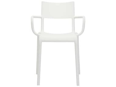 Kartell Outdoor Generic White Resin Dining Arm Chair KAO581403