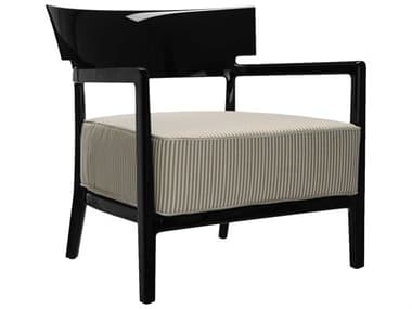 Kartell Outdoor Cara Black / Beige Resin Cushion Lounge Chair KAO58444N