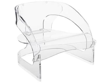 Kartell Outdoor Joe Colombo Transparent Crystal Resin Low Accent Chair KAO5867B4
