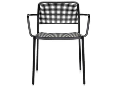 Kartell Outdoor Audrey Black Aluminum Dining Arm Chair (Set of 2) KAO5876N2