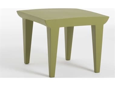 Kartell Outdoor Bubble Club Green Resin 20'' Wide Square Side Table KAO608065
