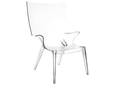 Kartell Outdoor Uncle Jim Transparent Crystal Resin Lounge Chair KAO6410B4