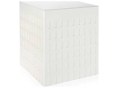 Kartell Outdoor Eur White Resin Cube Stool KAO885503