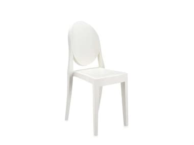 Kartell Outdoor Victoria Ghost White Resin Dining Side Chair KAOG4857E5