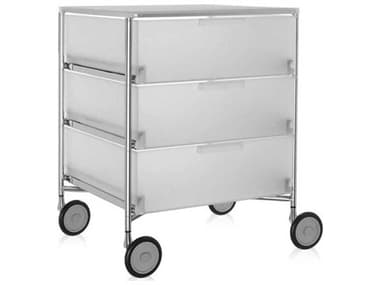 Kartell Mobil Ice Three-Drawer File Cabinet with Wheels KAR2010L1