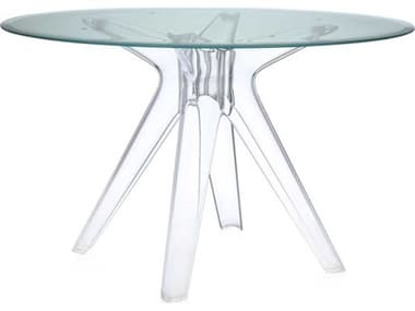 Kartell Sir Gio 47" Round Plastic Green Transparent Dining Table KAR327515