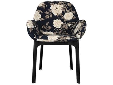 Kartell Clap Beige Fabric Upholstered Arm Dining Chair KAR4184NI