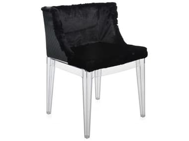 Kartell Mademoiselle Kravitz Black Fabric Upholstered Arm Dining Chair KAR419309