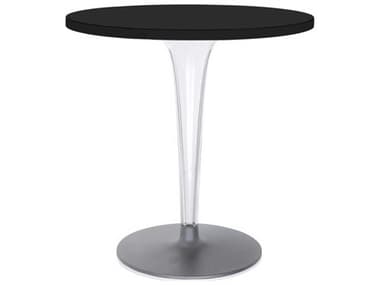 Kartell Toptop 27" Round Plastic Black Dining Table KAR420209