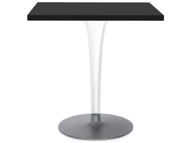 Kartell Toptop 27" Square Plastic Black Dining Table KAR420309